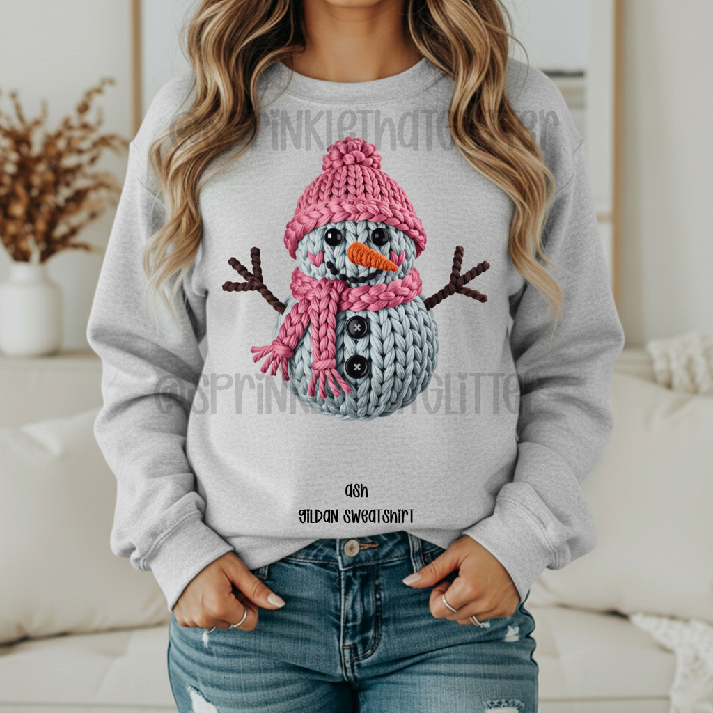Crochet Snowman sweatshirt