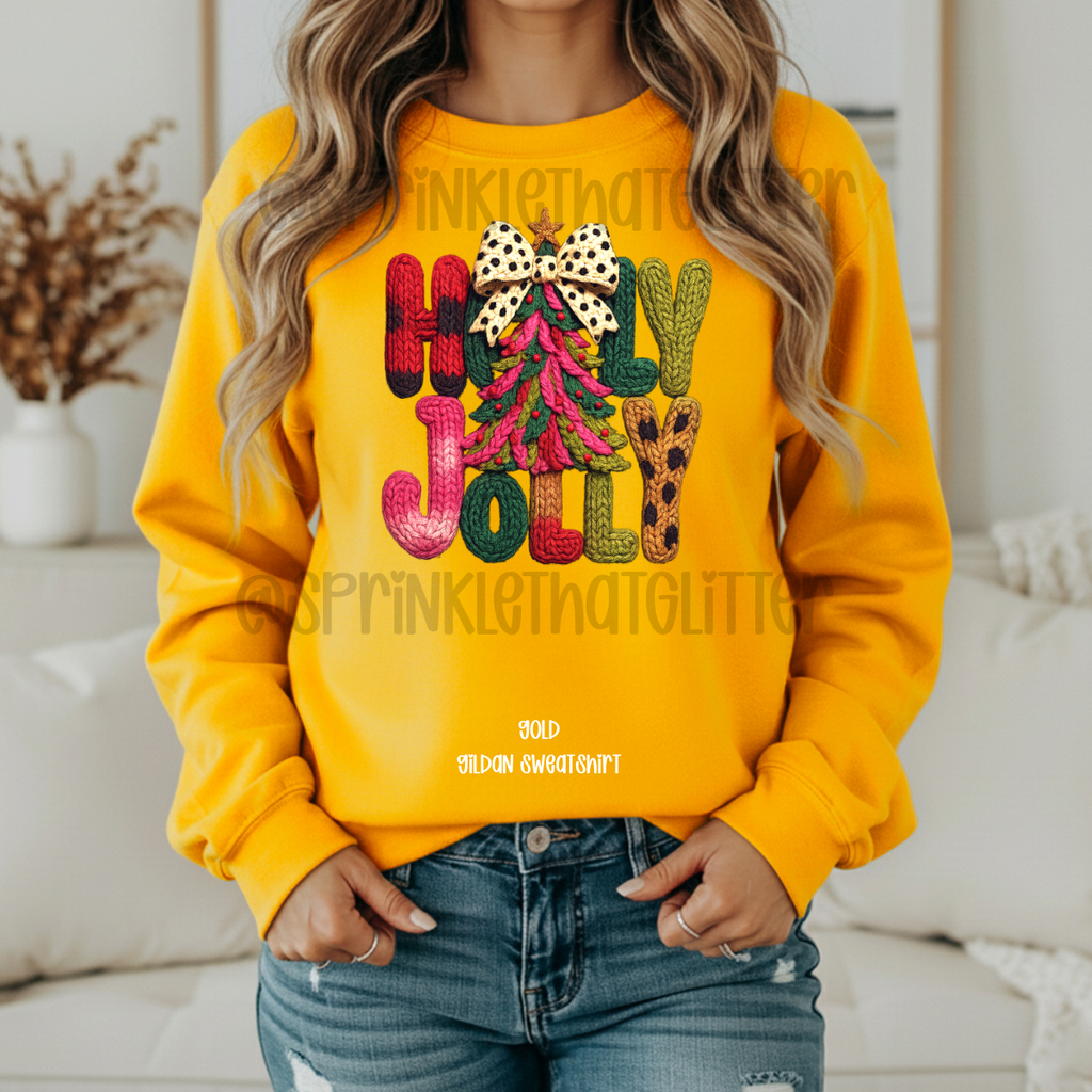 Festive Holly Jolly Sweatshirt