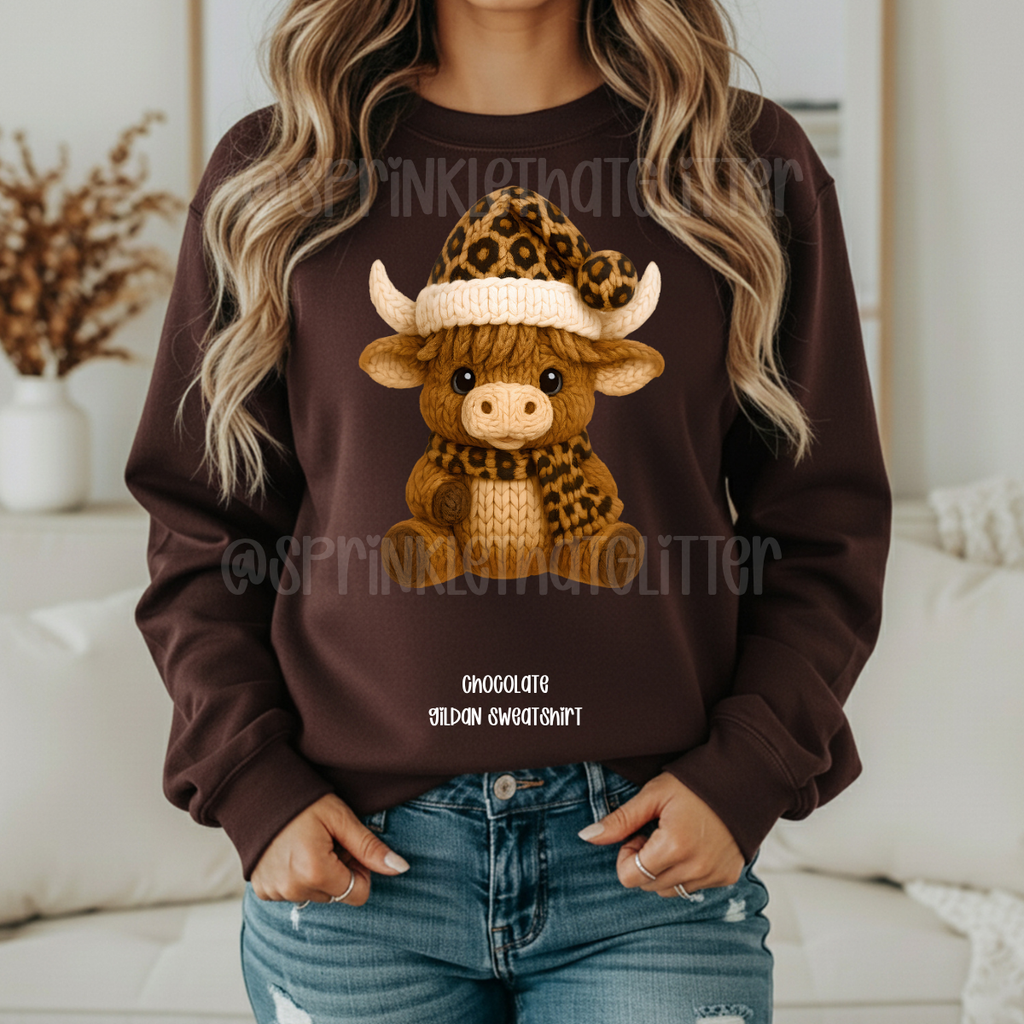 Christmas Cow Sweatshirt
