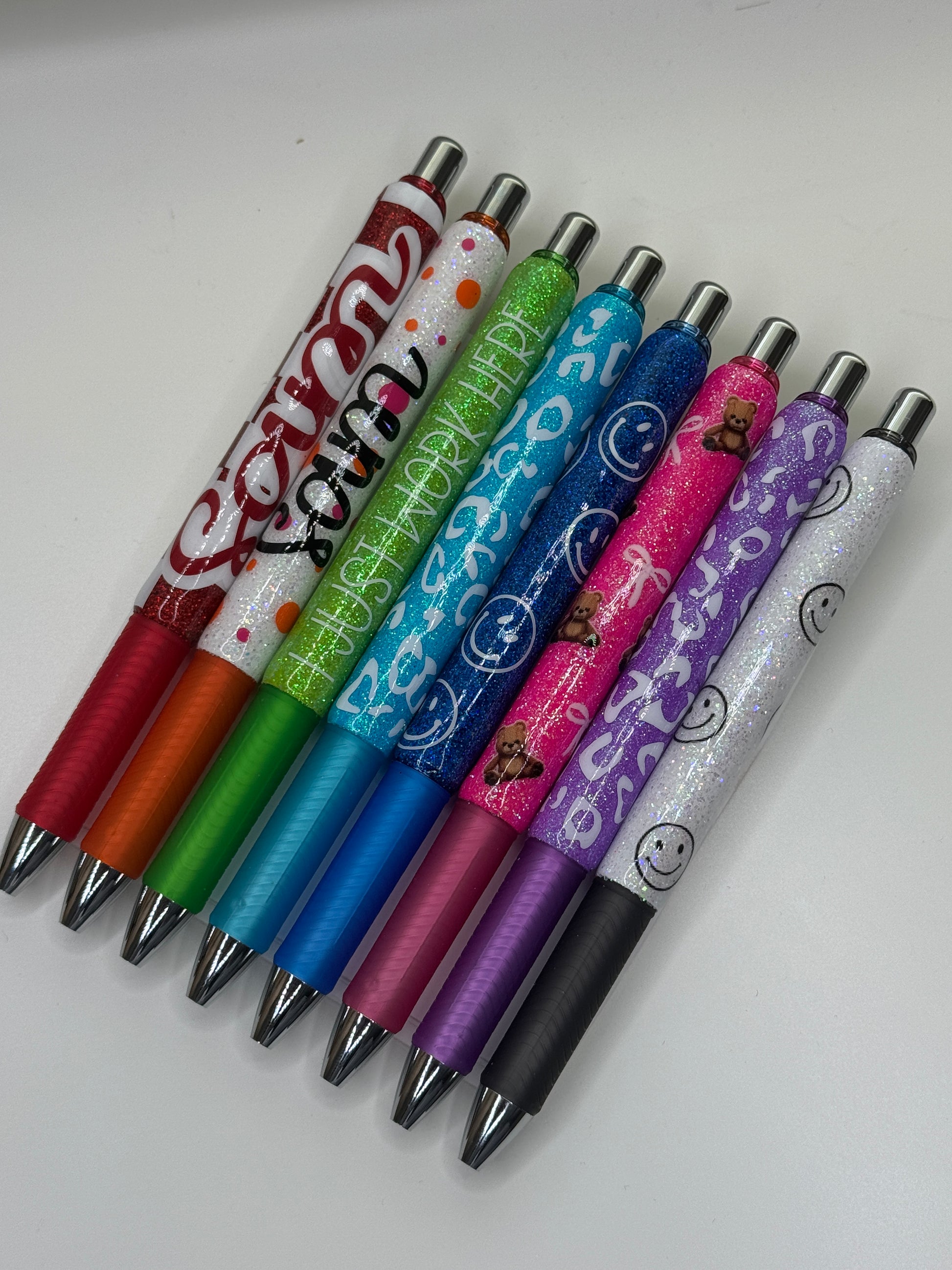 Pens with clips PENTEL 0.7mm gel quick dry