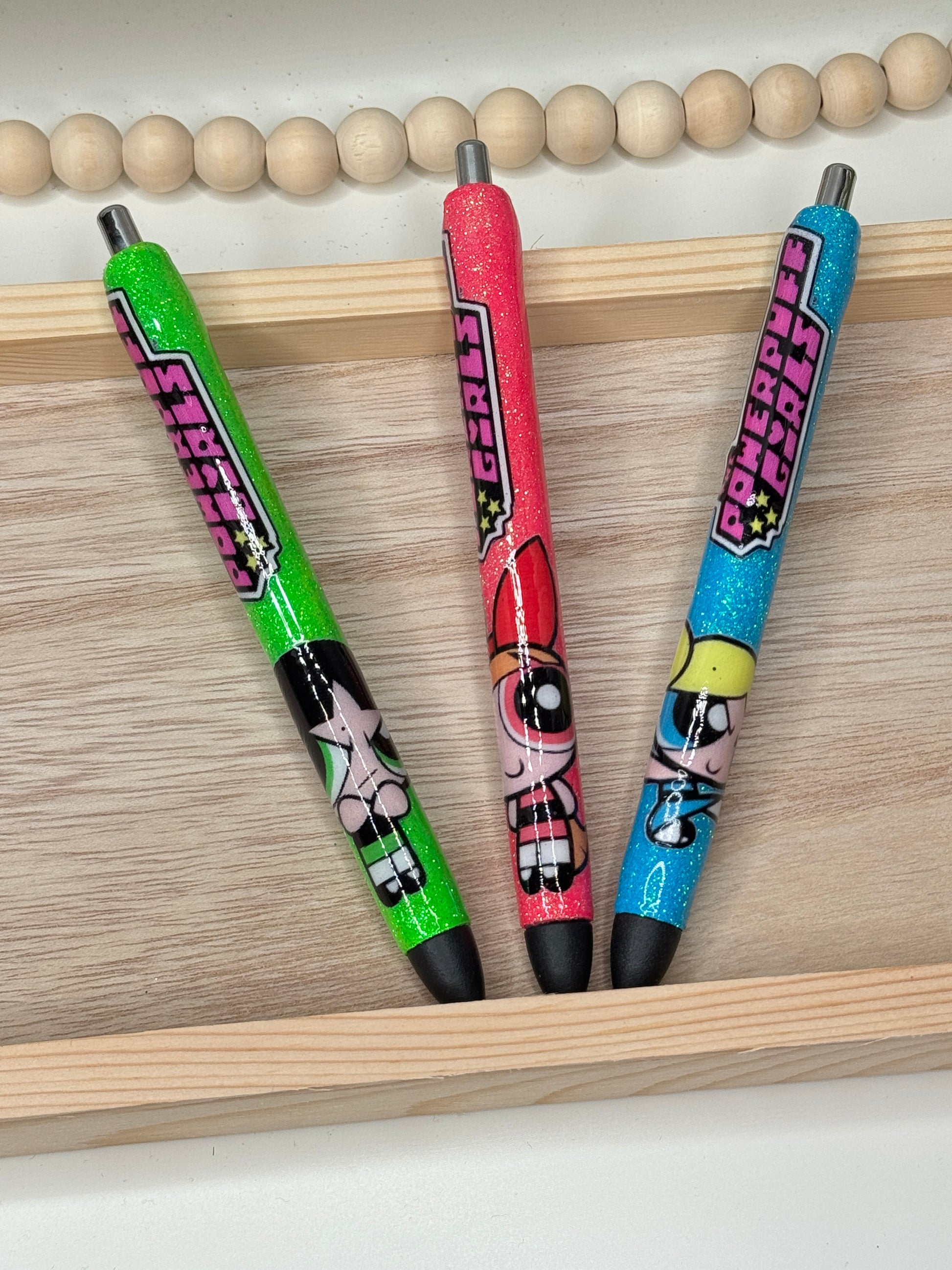 Glitter Power Puff Girls Pen