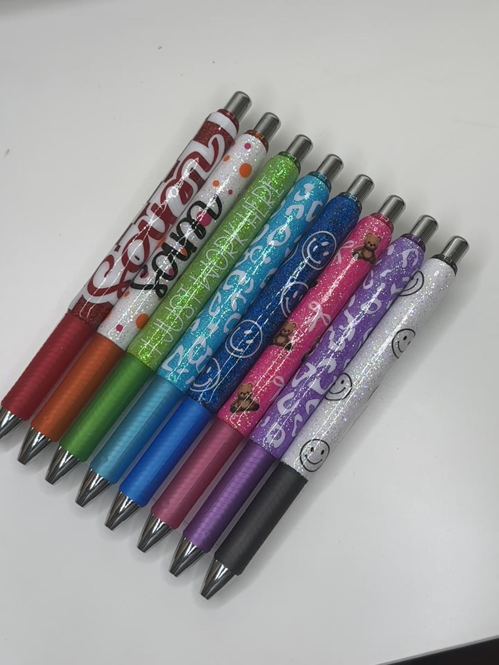 Pens with clips PENTEL 0.7mm gel quick dry